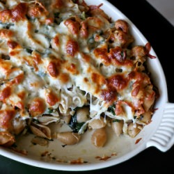 Baked Chicken & Spinach Pasta