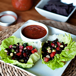 Black Bean Lettuce Wraps