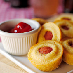 Mini Corn Dog Muffins