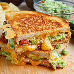 Bacon Guacamole Grilled Cheese