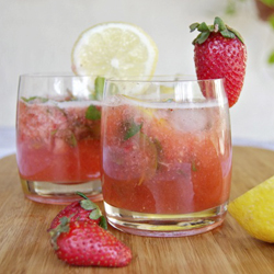 Strawberry Mint Lemonade