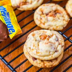 Chewy Butterfinger Cookies