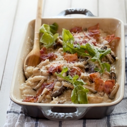 Baked Mushroom Risotto