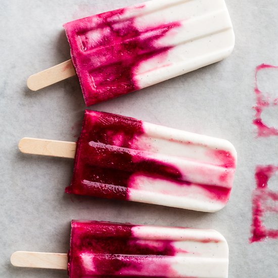 Creamy Coconut & Blood Orange Pops