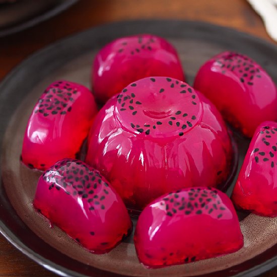 Dragon Fruit Agar Agar