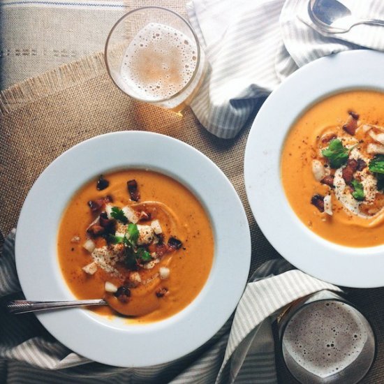 Slow-cooked Sweet Potato Soup