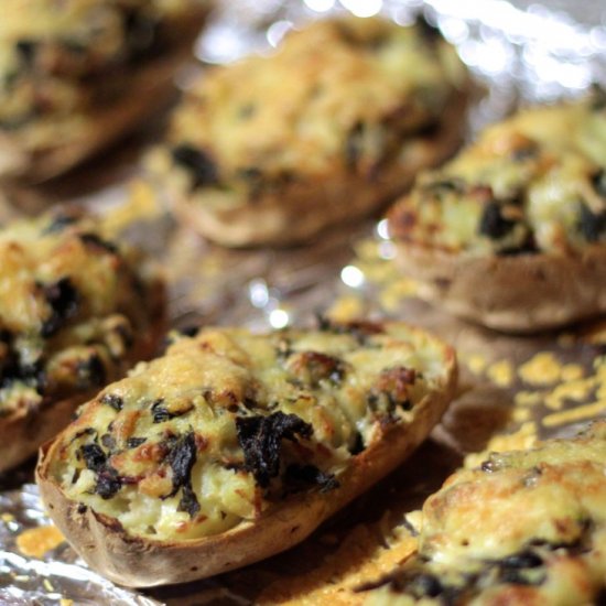 Healthy Kale Twice Baked Potatoes