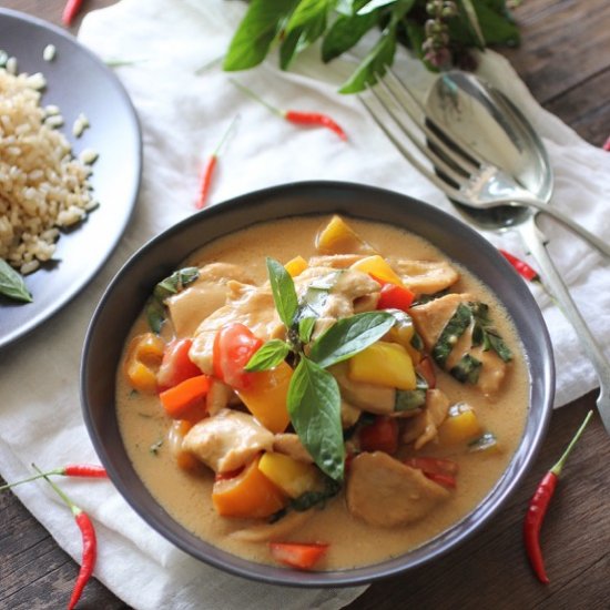 Stir-fry Chicken with Capsicum