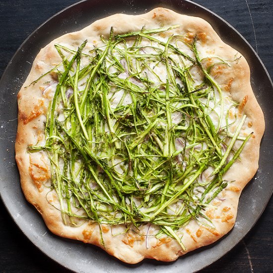 Shaved Asparagus Pizza