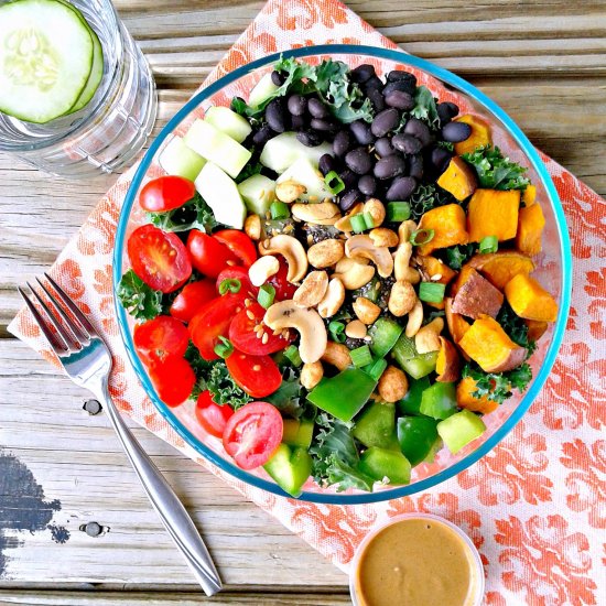 Loaded Veggie Kale Salad