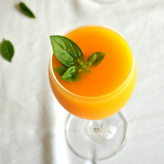 Virgin Mango Bellinis + Basil