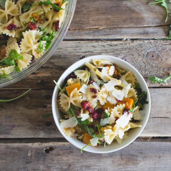 Autumn Pasta Salad + Maple Dressing