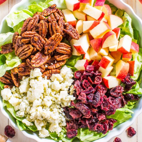 Cranberry, Apple & BlueCheese Salad