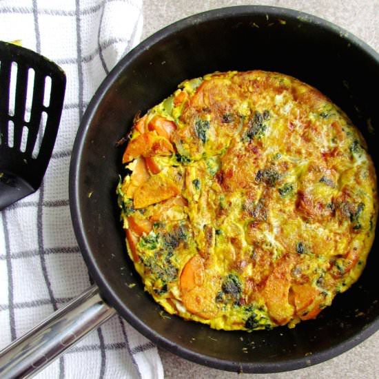 Sweet Potato and Spinach Tortilla