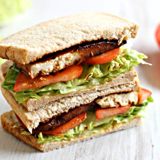 Tofu bacon BLTs