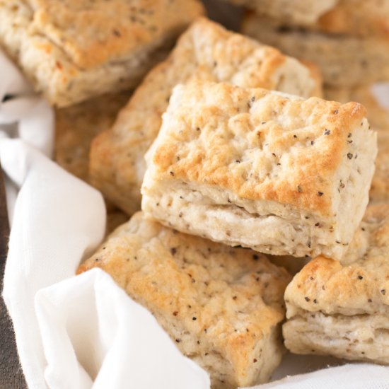 Black Pepper Goat Cheese Biscuits