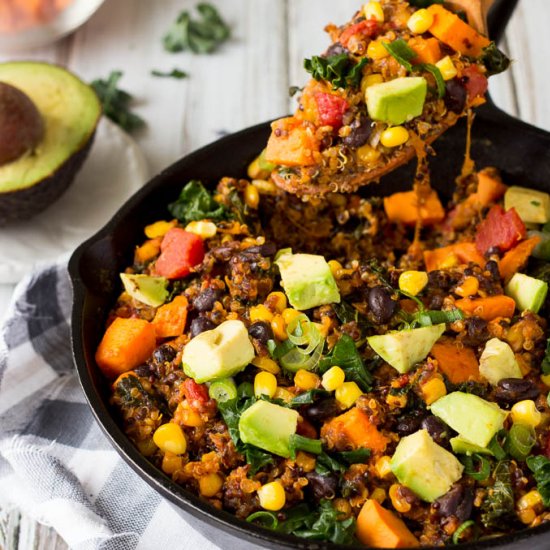 Black Bean Enchilada Quinoa