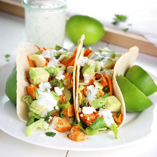 Weeknight Buffalo Turkey Tacos