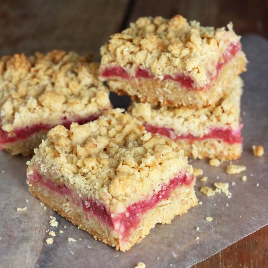 Rhubarb Crumble Squares