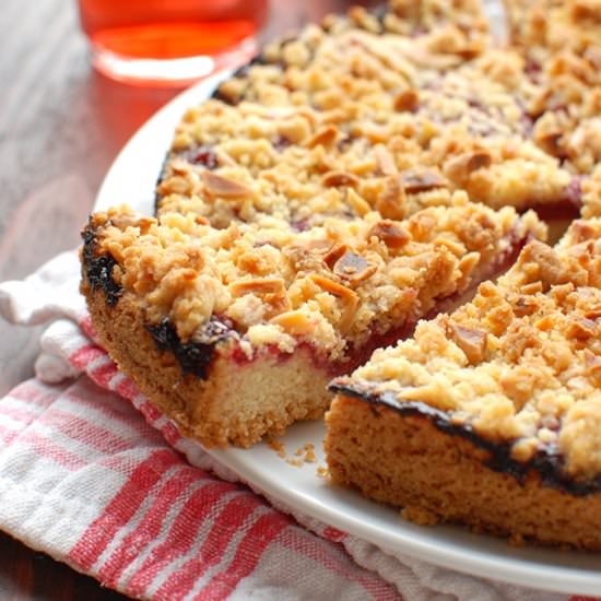 Cherry Cookie Crumb Cake