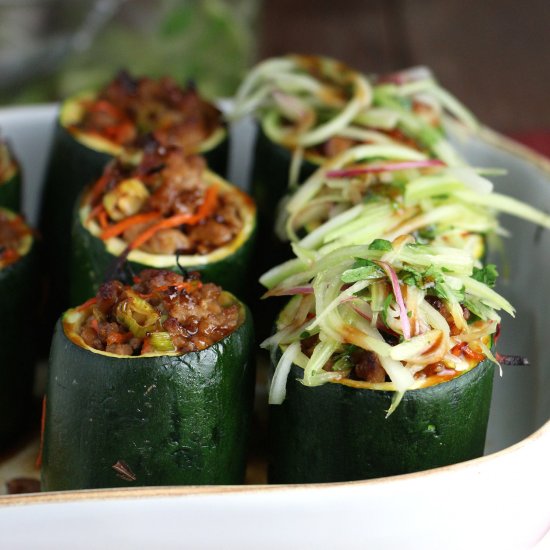 Vietnamese Turkey Zucchini Cups