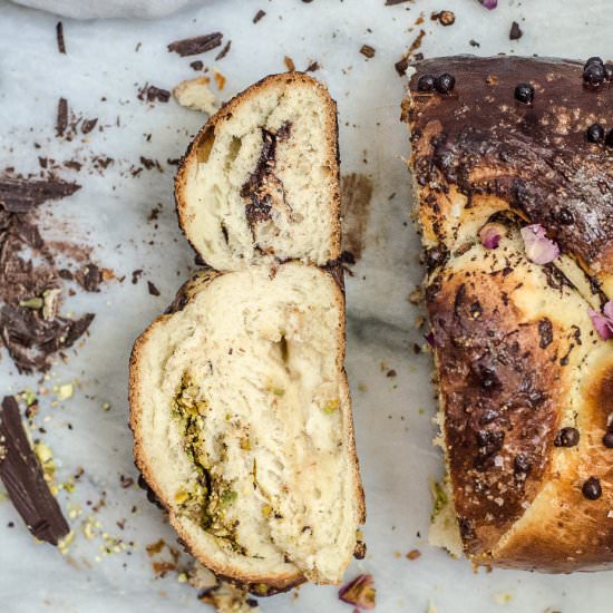 Salted Dark Chocolate Challah