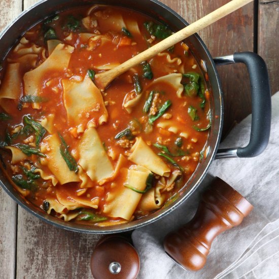 3-Cheese Lasagna Soup