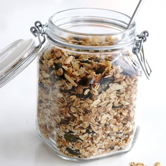 quick coconut granola