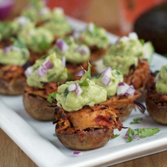 Chipotle Chicken Stuffed Mushrooms