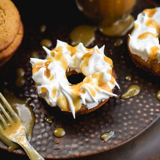 Meringue Frosted Butterbeer Donuts