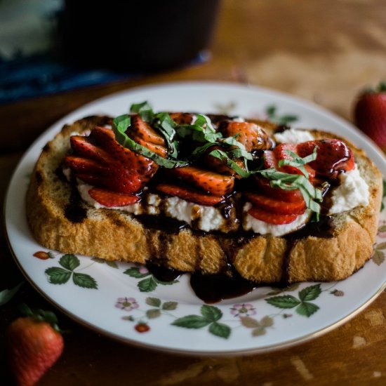 Strawberry Ricotta Toast