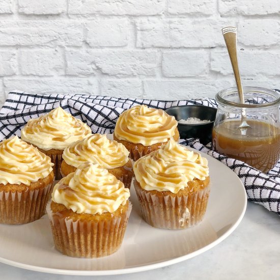 Vegan Salted Caramel Cupcakes