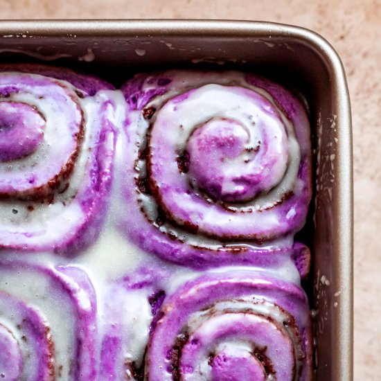 Ube Cinnamon Rolls