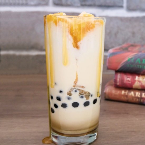 Butterbeer Boba Milkshake