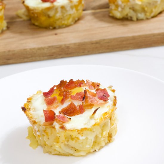 eggs in hash brown nests