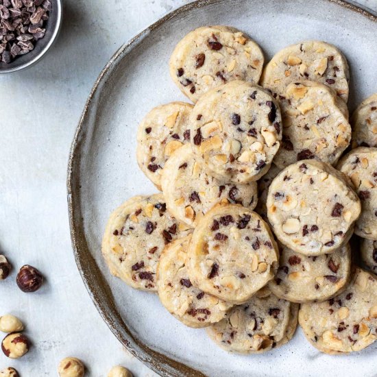 Cacao Nib Hazelnut Cookies