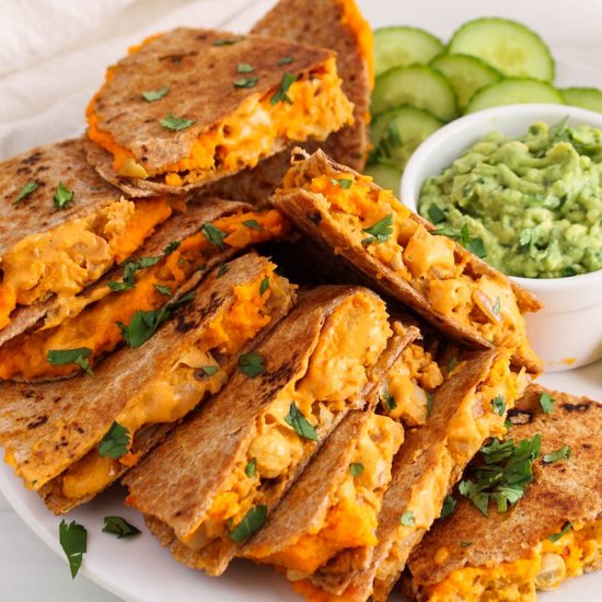 Buffalo Chickpea Quesadillas