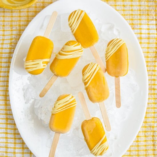 4 Ingredient Mango Popsicles