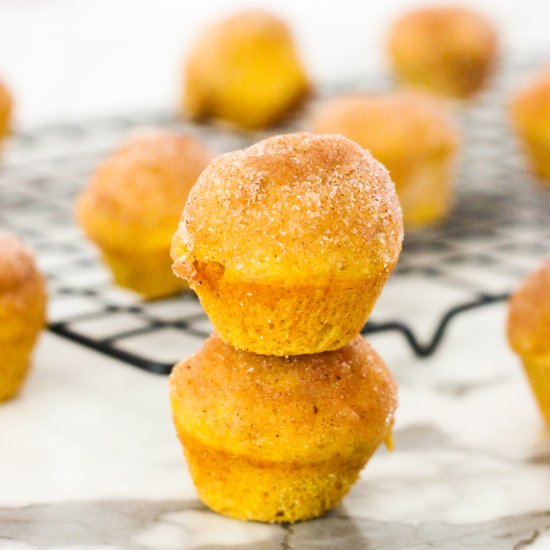 Mini Pumpkin Donut Muffins