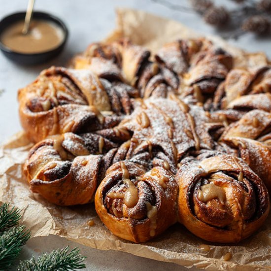 Chocolate Snowflake Bread