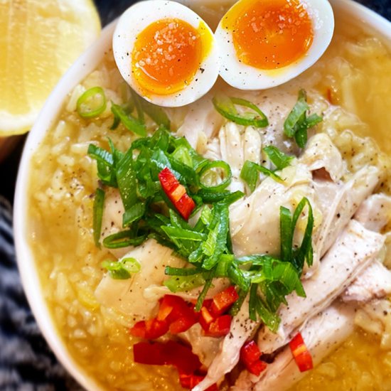 Chicken Ginger Rice Arroz Caldo