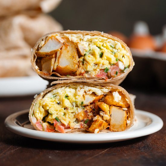 Breakfast Burritos with Potatoes