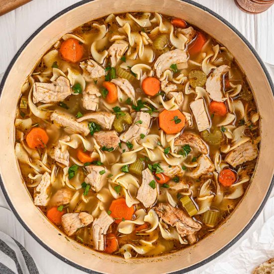 Leftover Turkey Noodle Soup