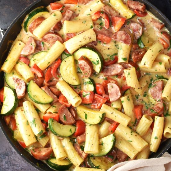 Healthy Kielbasa Pasta