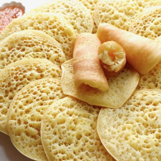 Baghrir Moroccan Spongy Pancakes