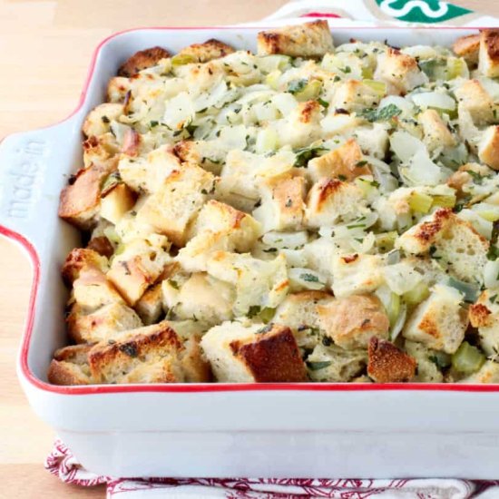 Classic French Bread Stuffing