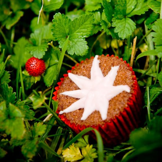 Multigrain Strawberry Cupcake