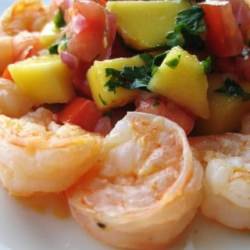 Shrimp with Mango & Tomato Salsa