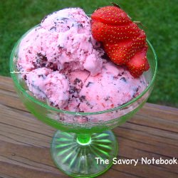 Strawberry Stracciatella Ice Cream