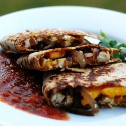 Mango and Chicken Quesadilla